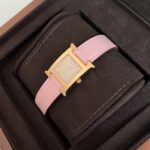 Hermes H Hour PM Diamond Dial Rose Sakura RGHW
