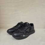 Prada Prax 2.0 Re-Nylon and Leather Sneaker Black