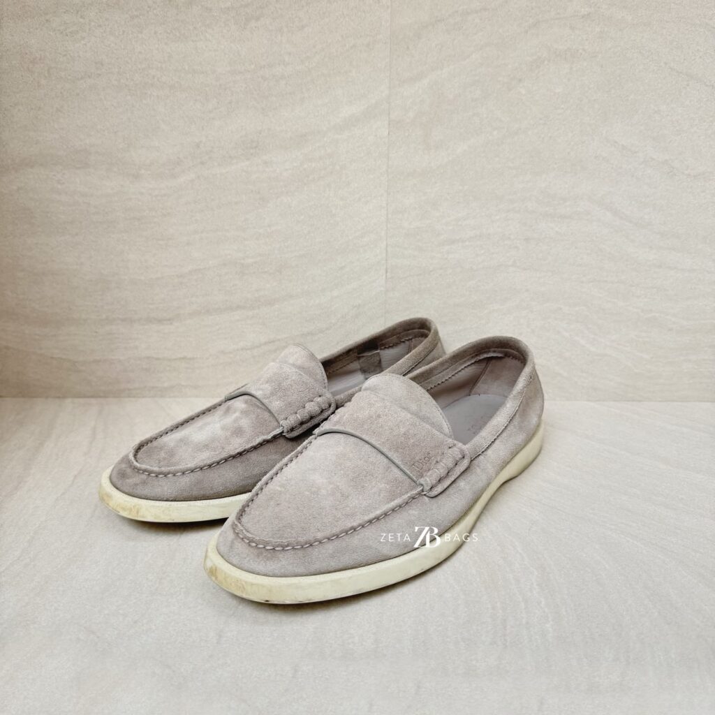 Dior Granville Loafer Suede Calfskin Grey