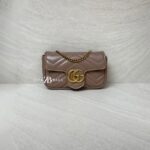 Gucci  Marmont Super Mini Nude GHW
