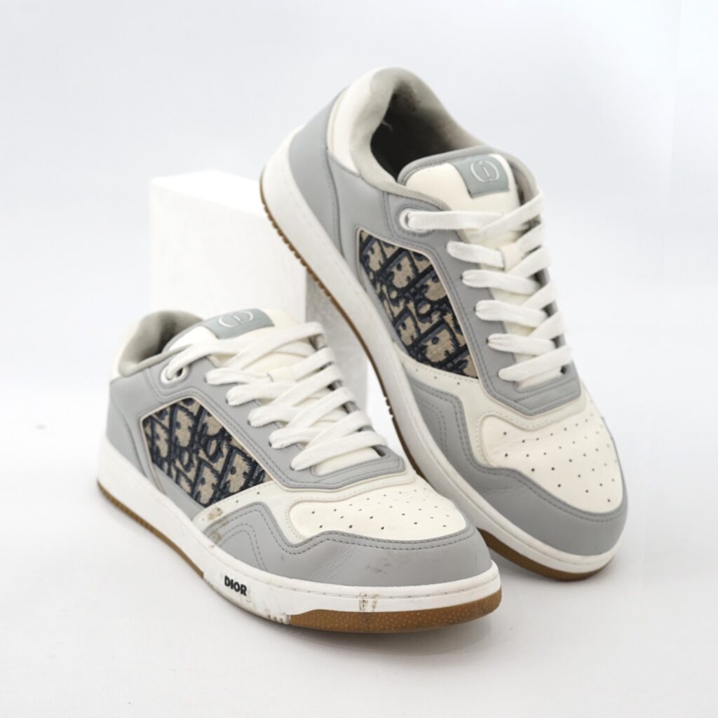 Dior B27 uptown Low-Top Sneaker Grey/White/Blue Oblique