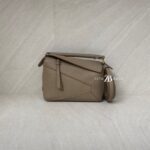 Loewe Mini Puzzle Edge Grained Taupe GHW