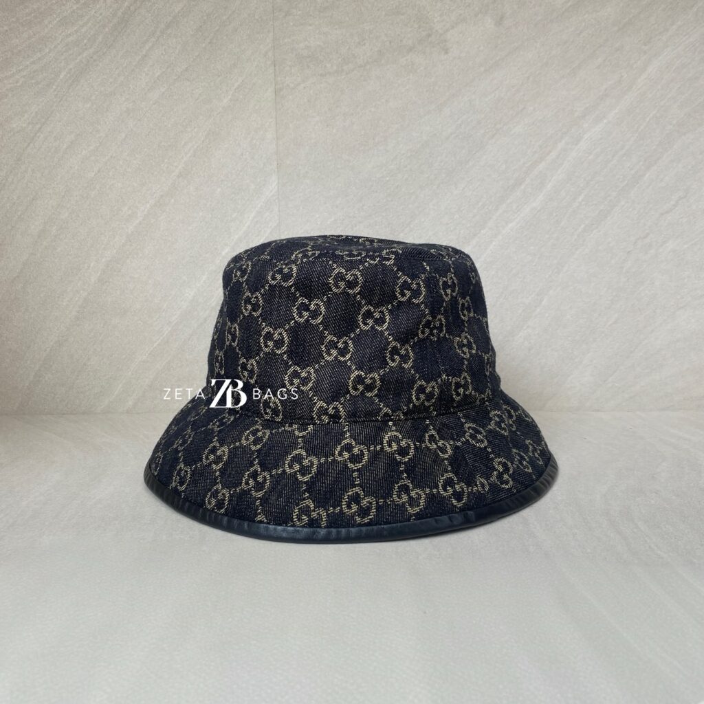 Gucci Oscar Bucket Hat GG Monogram Black