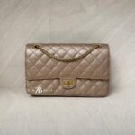 Chanel Reissue 2.55 Metallic Beige GHW