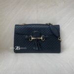 Gucci Emily Microguccisima Black GHW