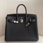 Hermes Birkin 25 Black Togo Phw