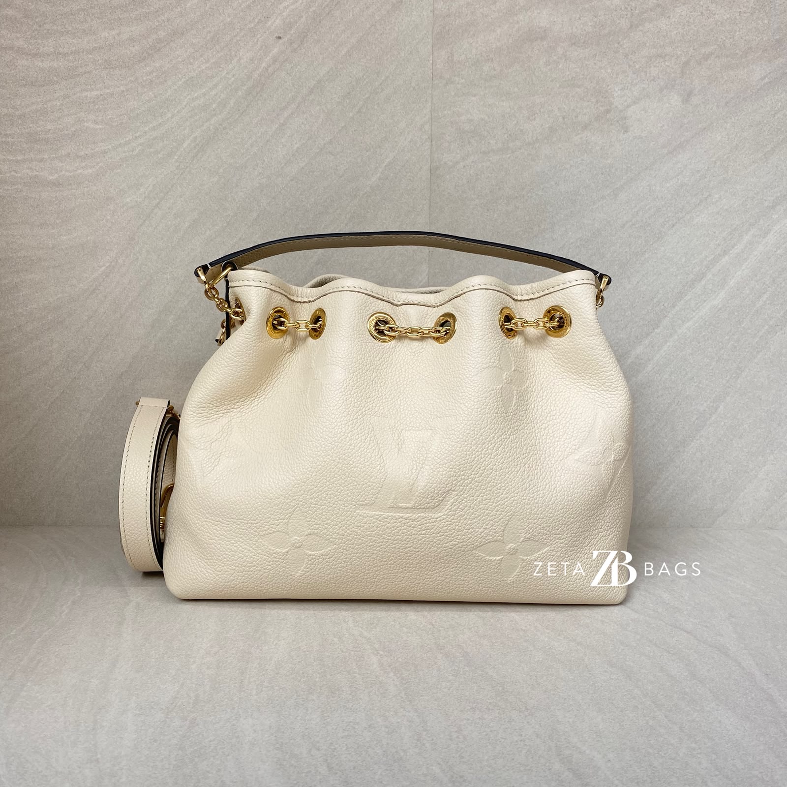 Louis Vuitton Bundle Bag Giant Monogram Empreinte Creme GHW