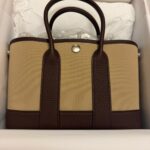 Hermes Mini Garden Party Trench/Rouge Sellier