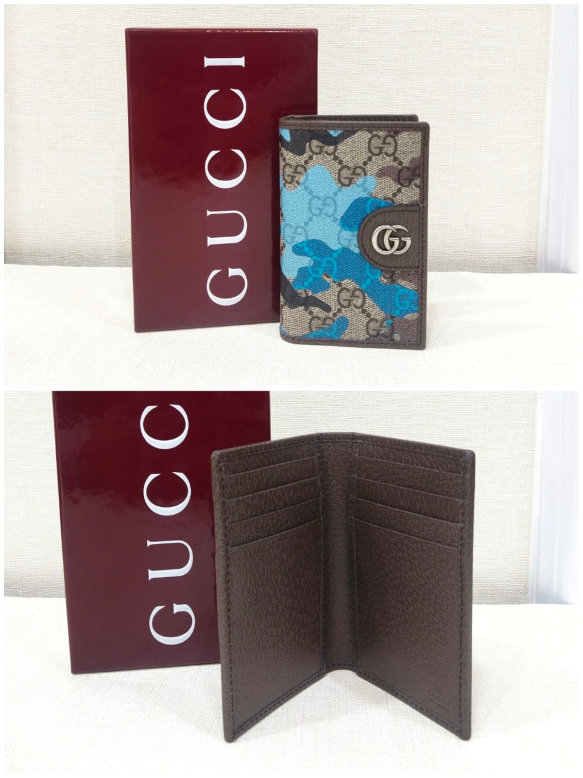 Gucci GG Camouflage Brown Blue