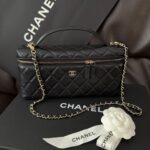 Chanel Long Vanity in Black Caviar GHW