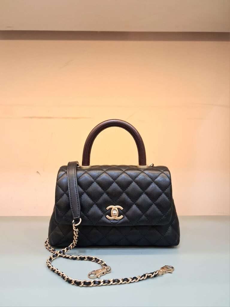 Chanel Coco Handle Small Black Caviar GHW