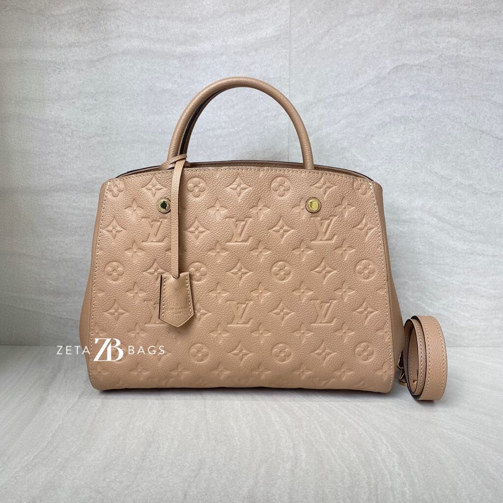 Louis Vuitton Montaigne MM Monogram Empreinte Dune GHW