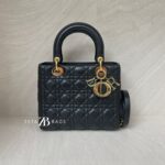 Dior Lady Dior Medium Lambskin Black GHW