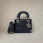 Dior Lady Dior Mini Black SHW
