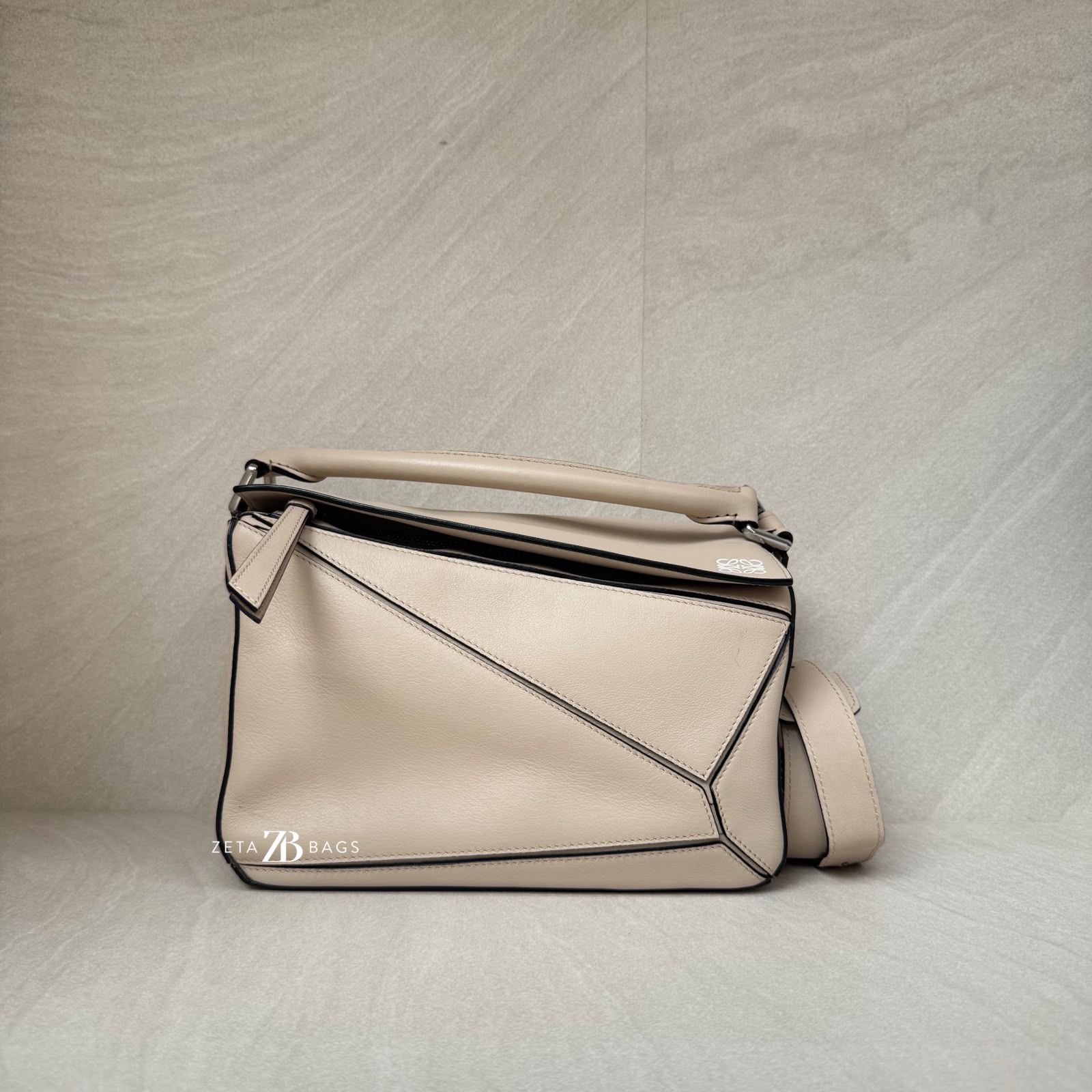 Loewe Puzzle Small Sand Beige SHW