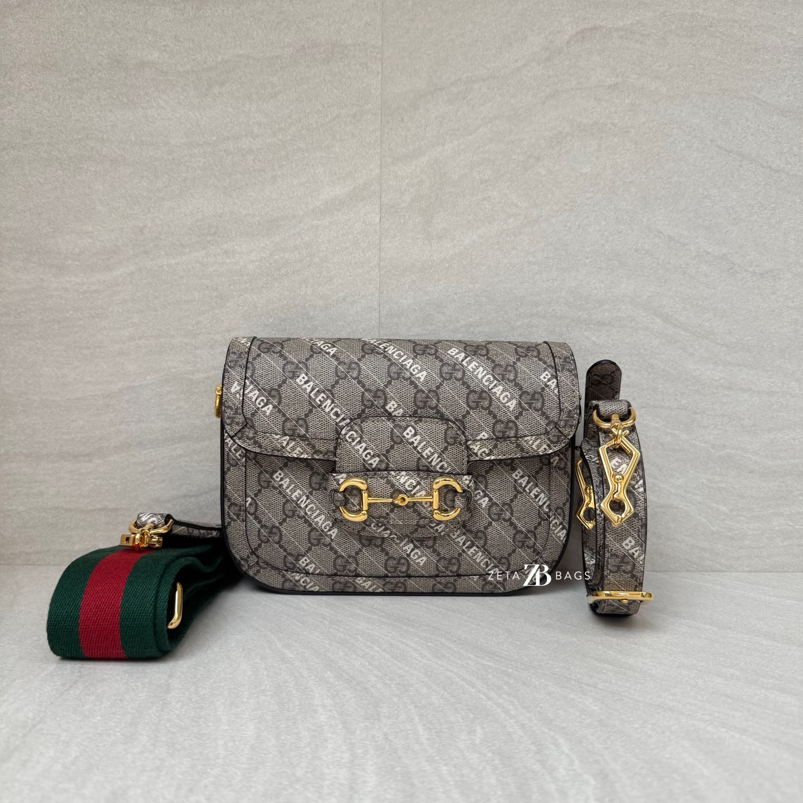 Gucci Horsebit Mini GG Supreme Balenciaga All Over Logo GHW