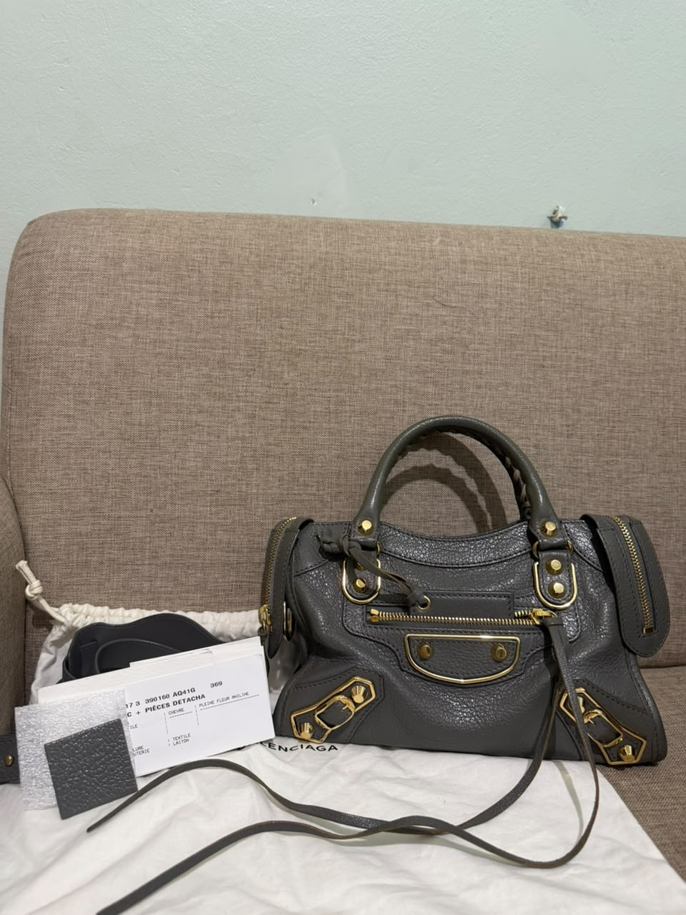 Balenciaga Mini City Edge Grey