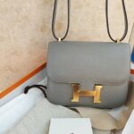 Hermes Constance 18 Griss Grey Epsom GHW
