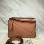 Loewe Puzzle Small Tan SHW
