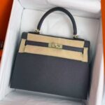 Hermes Kelly 25 Plomb Epsom Sellier PBHW