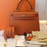 Hermes Kelly 25 Epsom Sellier Terre Battue GHW