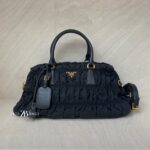 Prada Gaufre Tote Bag Tessuto Nylon Black