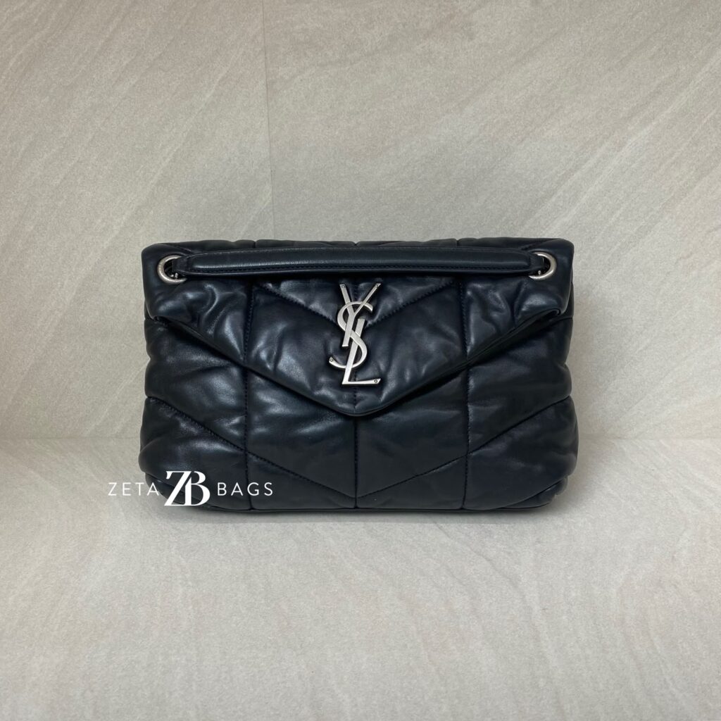 Saint Laurent Lou Lou Puffer Small Black SHW