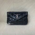Saint Laurent Lou Lou Puffer Small Black SHW