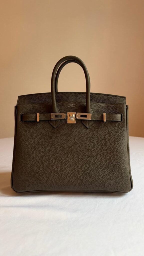 Hermès Birkin 25 Vert Loden Togo PHW