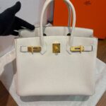Hermes B30 Craie Togo GHW