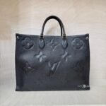 Louis Vuitton on the go GM Giant Monogram Empreinte Black GHW