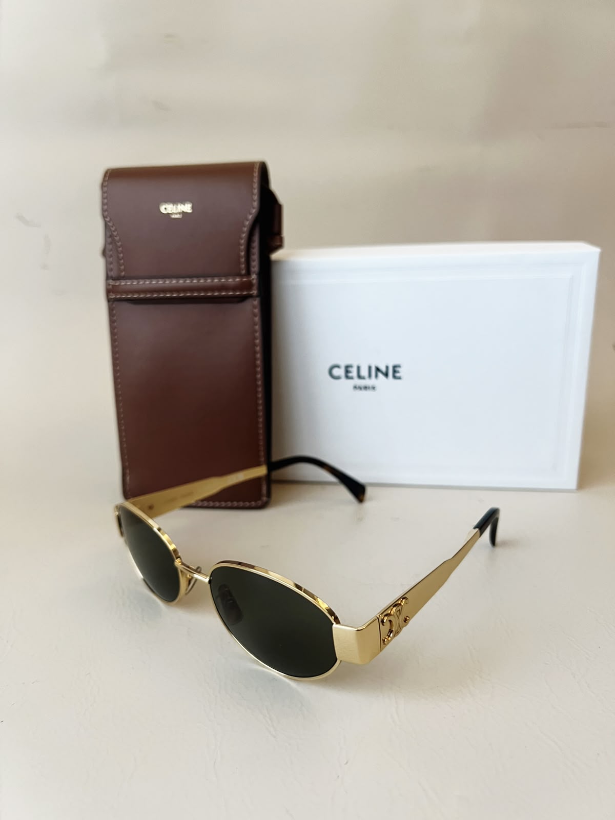 Celine Triomphe Oval Sunglasses