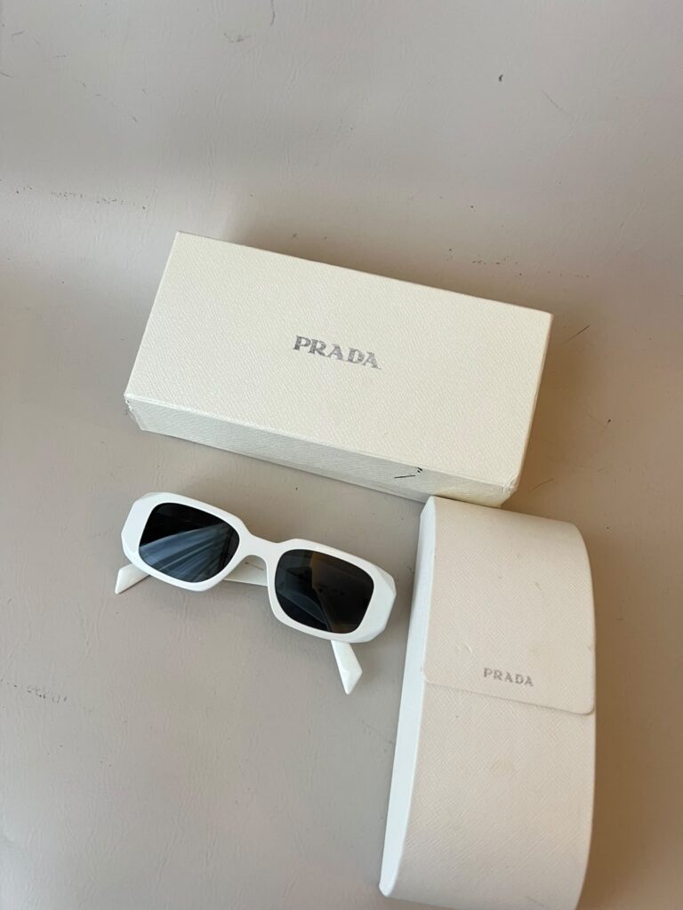 Prada White Sunglasses