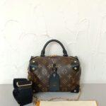 Louis Vuitton Petit Malle Souple Bag Monogram Black GHW