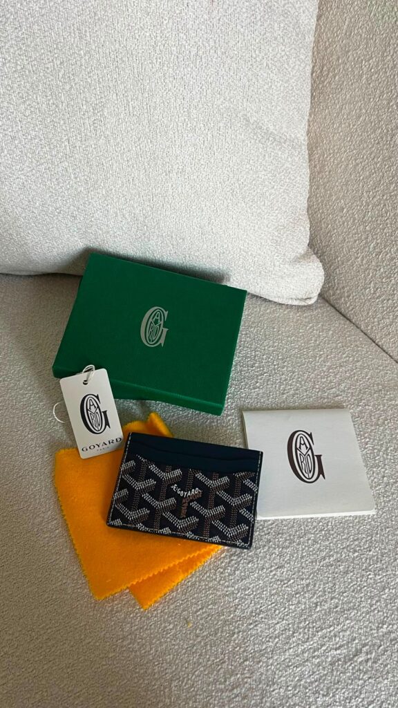 Goyard Card holder Navy