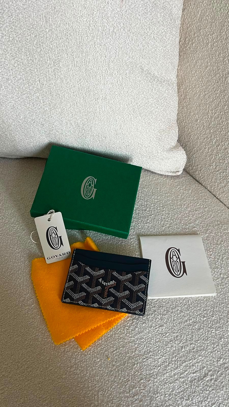 Goyard Card holder Navy