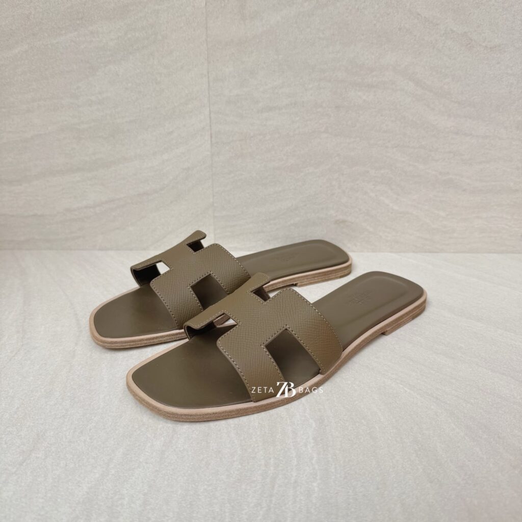 Hermes Oran Sandal Etoupe