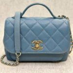 Chanel Affinity Small Slate Blue Caviar GHW