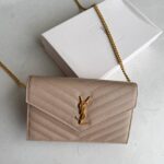 Saint Laurent Monogram WOC Dark Beige GHW