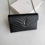 Saint Laurent Monogram WOC Black SHW