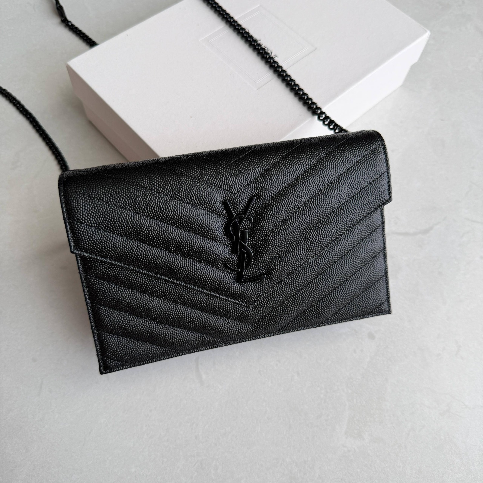 Saint Laurent Monogram WOC All Black