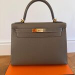 Hermes Kelly 28 Etoupe Epsom Sellier GHW