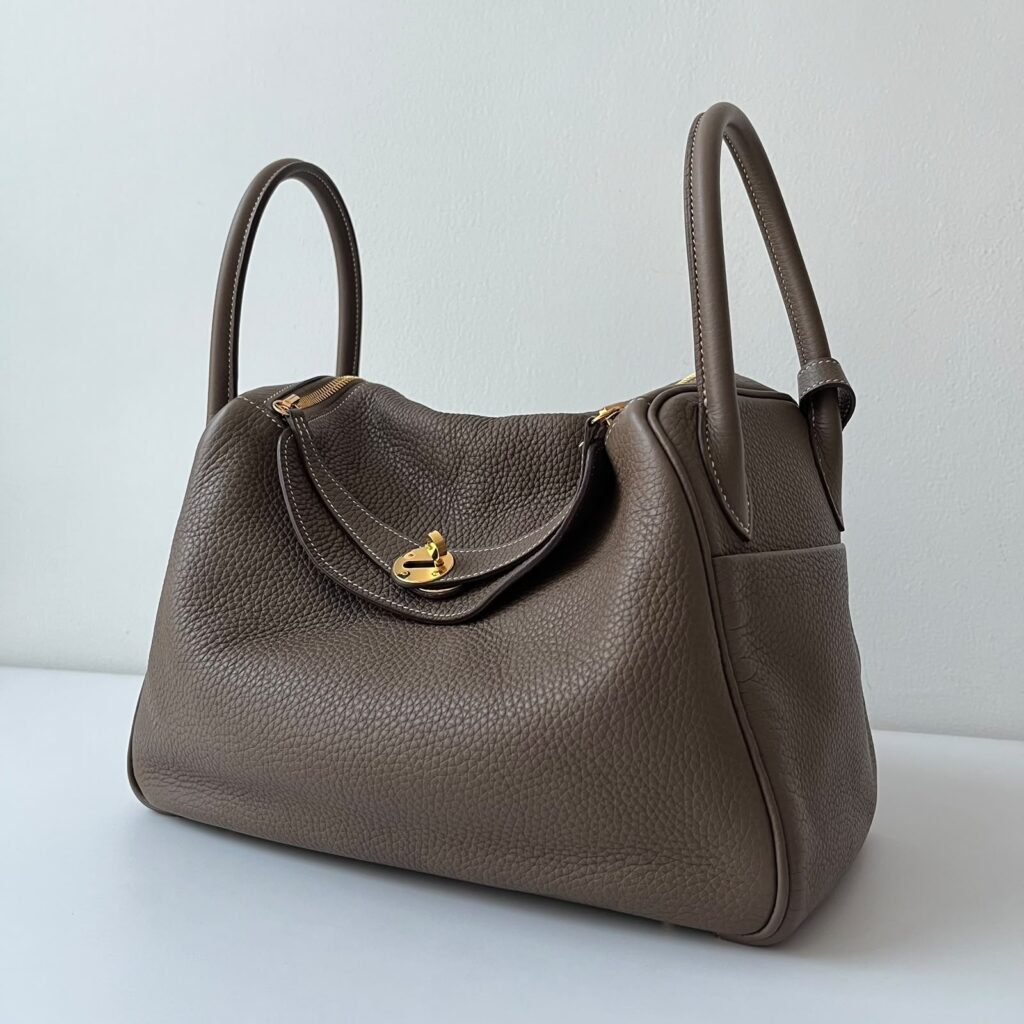 Hermes Lindy 30 Etoupe Clemence GHW