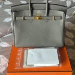 Hermes Birkin 25 Etain Togo GHW