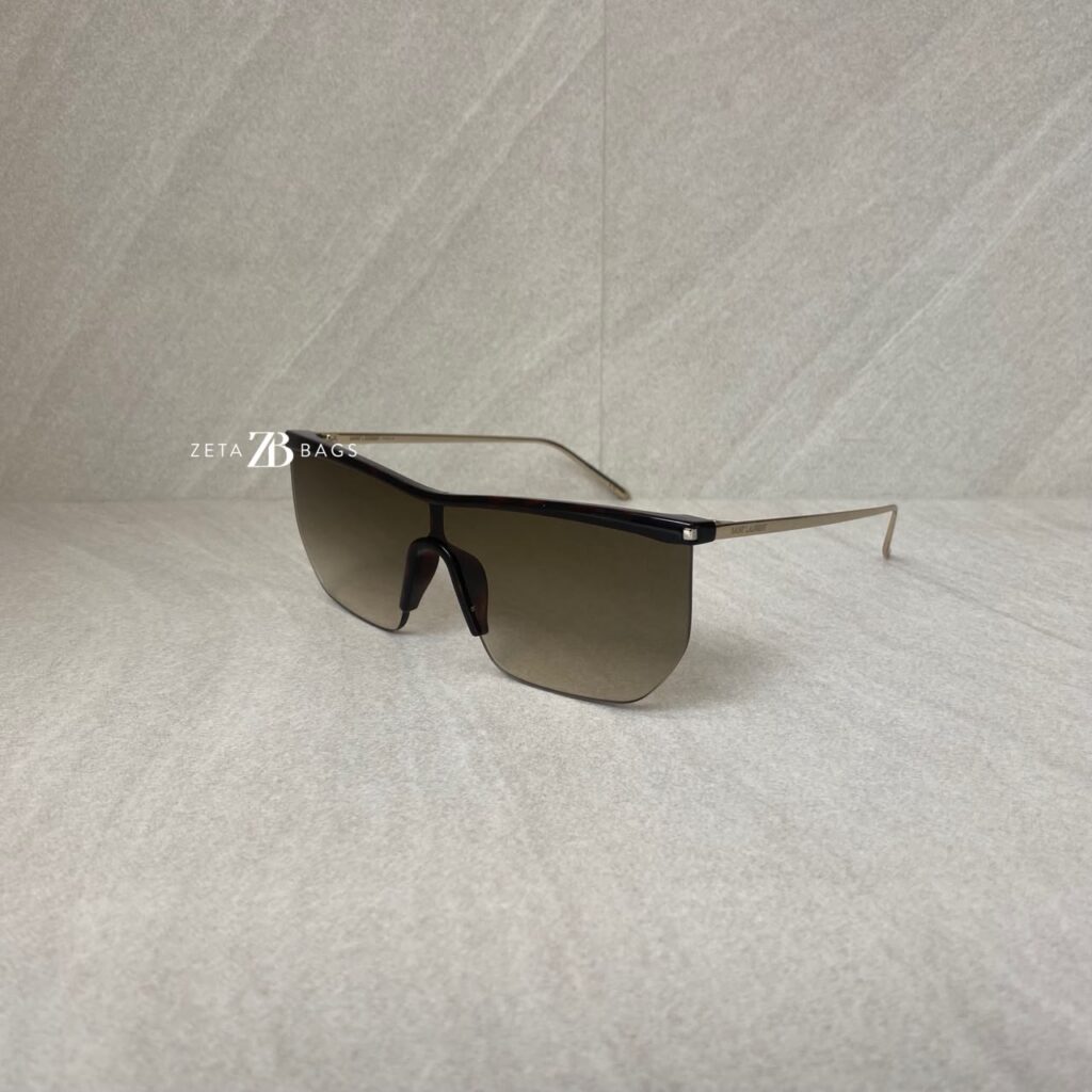 Saint Laurent Sunglasses Gold Brown