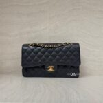 Chanel Medium Classic D Flap Caviar Black GHW