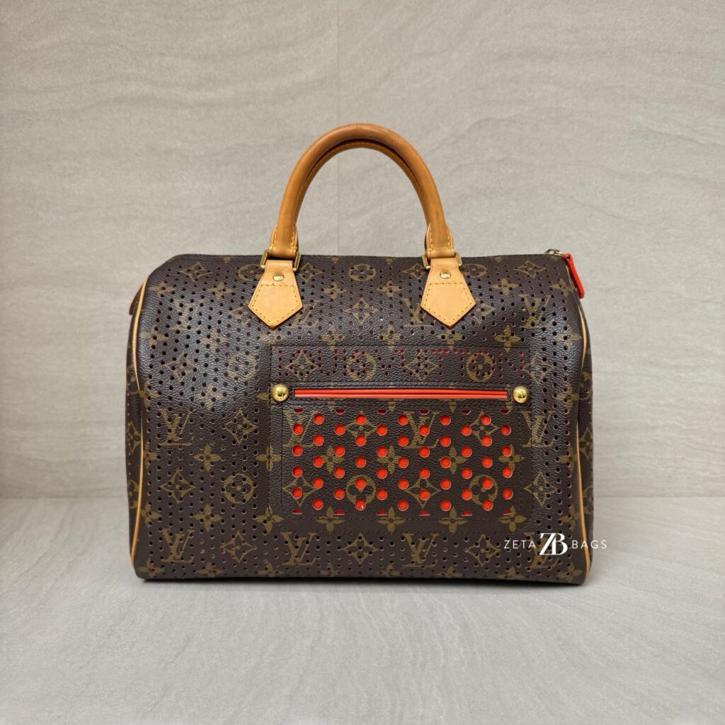 Louis Vuitton Speedy 30 Perforated Monogram Orange GHW