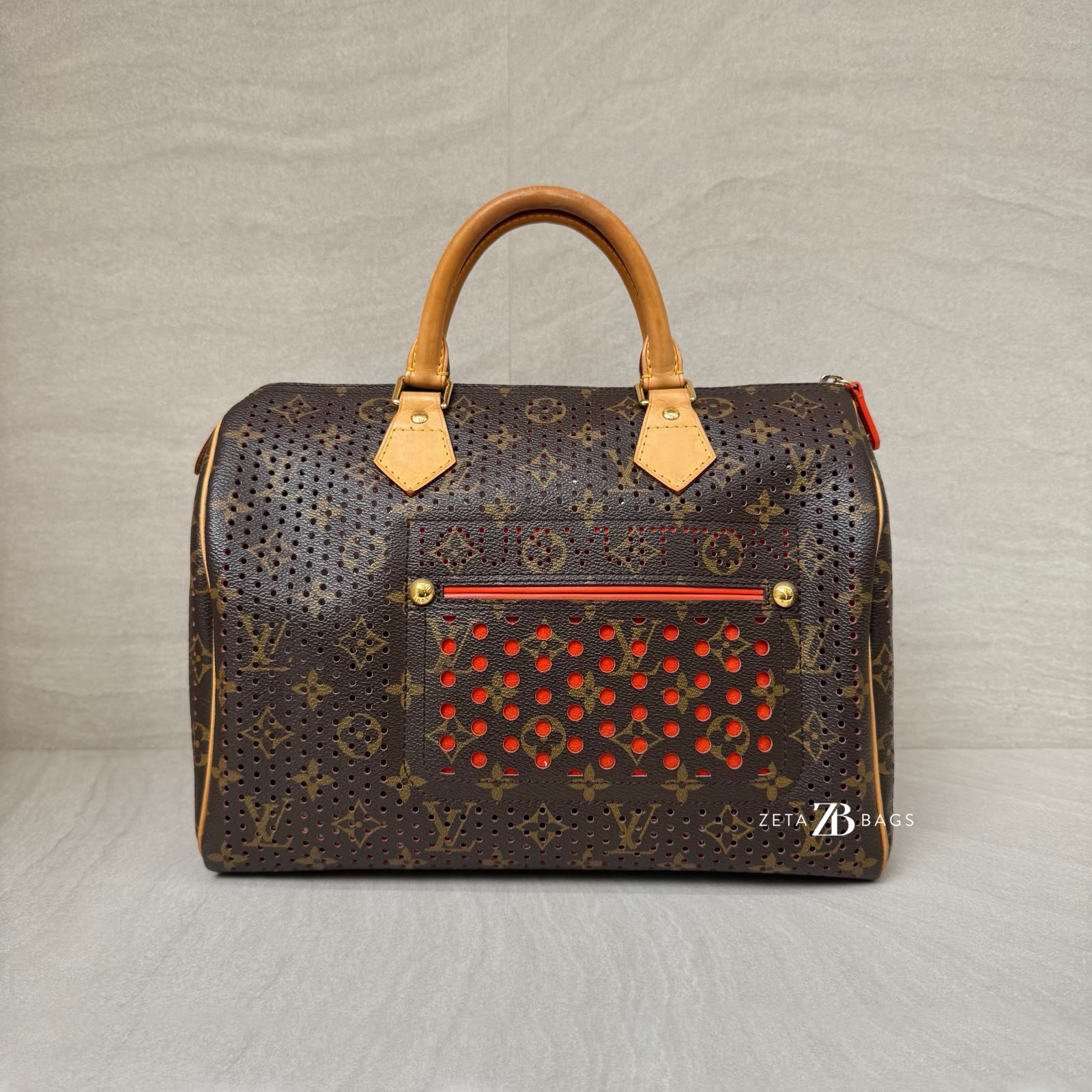Louis Vuitton Speedy 30 Perforated Monogram Orange GHW