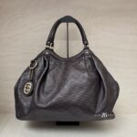 Gucci Sukey Tote Bag Guccissima Dark Brown LGHW