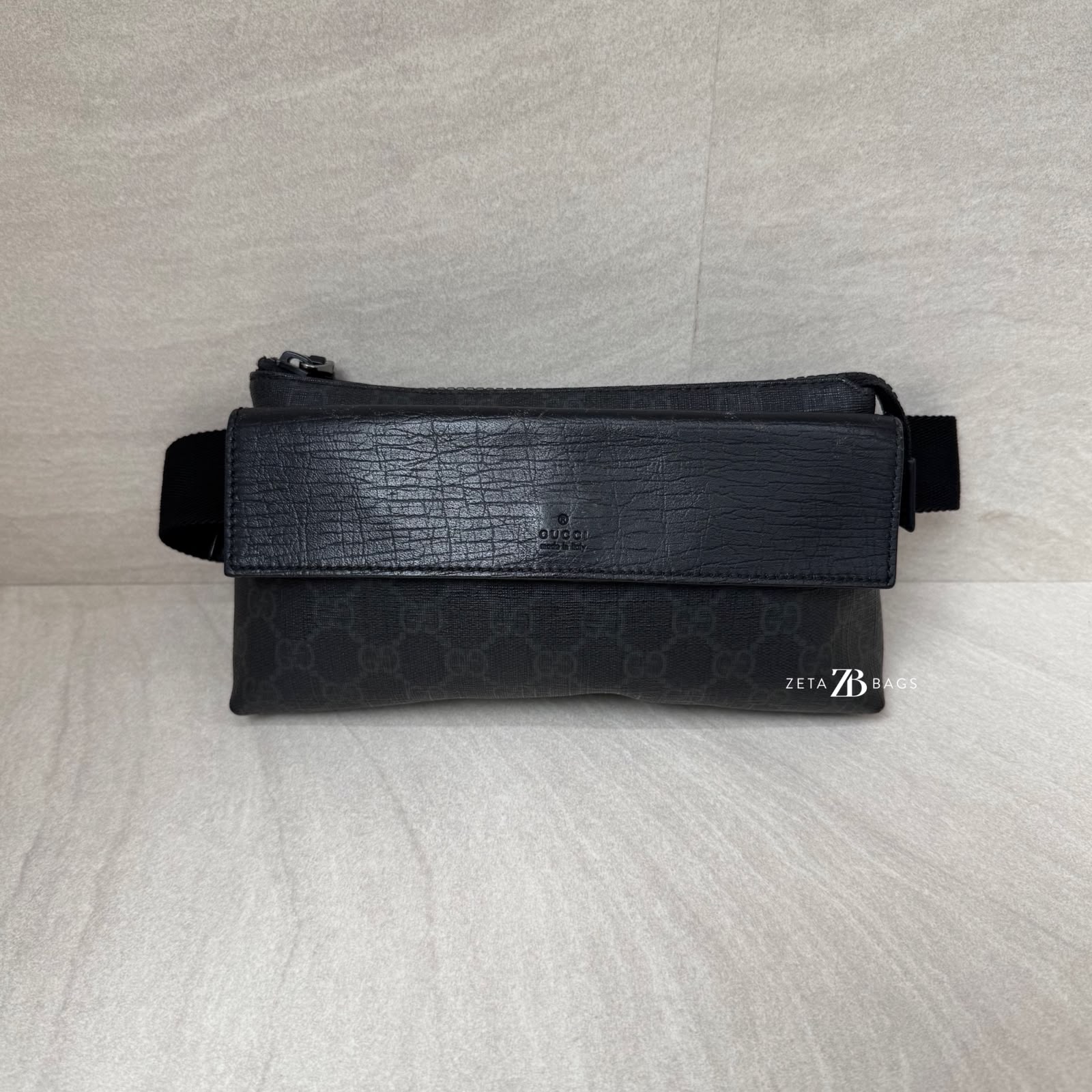 Gucci Waist Bag GG Supreme Black